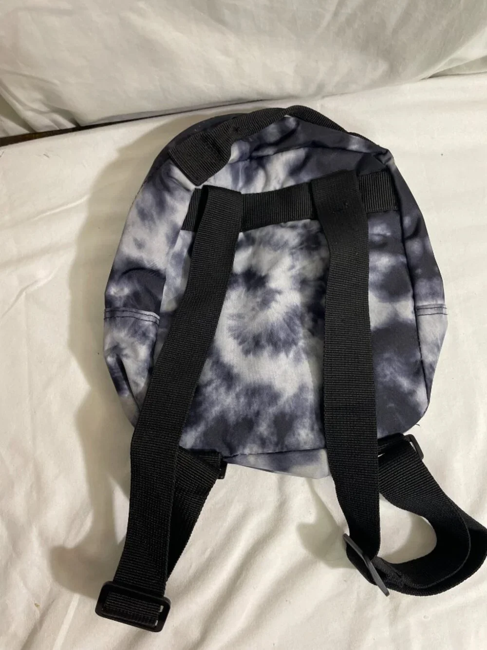Disney Mickey Mouse Mini Backpack Gray Black Tie Dye Kids Small Daypack Bag
